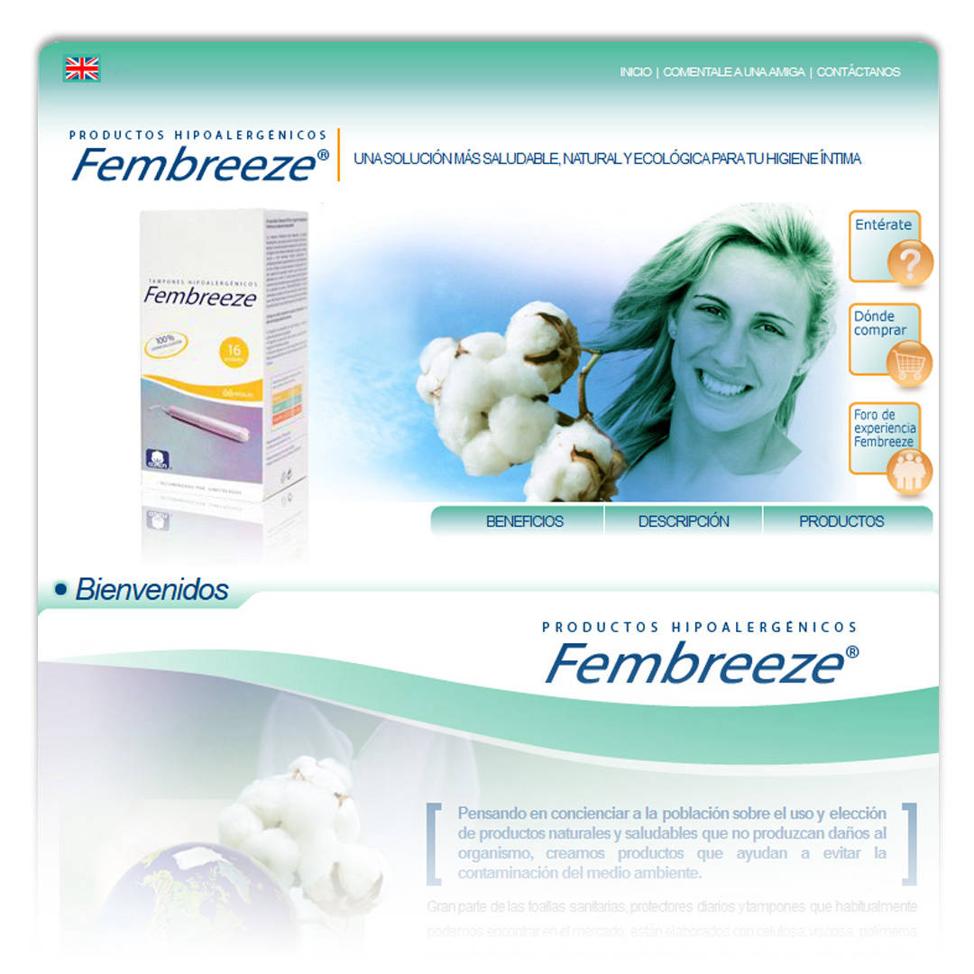 Diseño Web Fembreeze - Las Fragancias