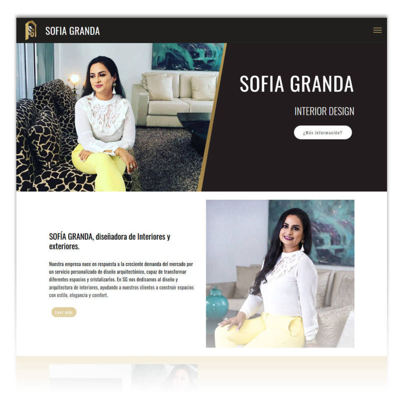 Diseño Landing Page Sofía Granda