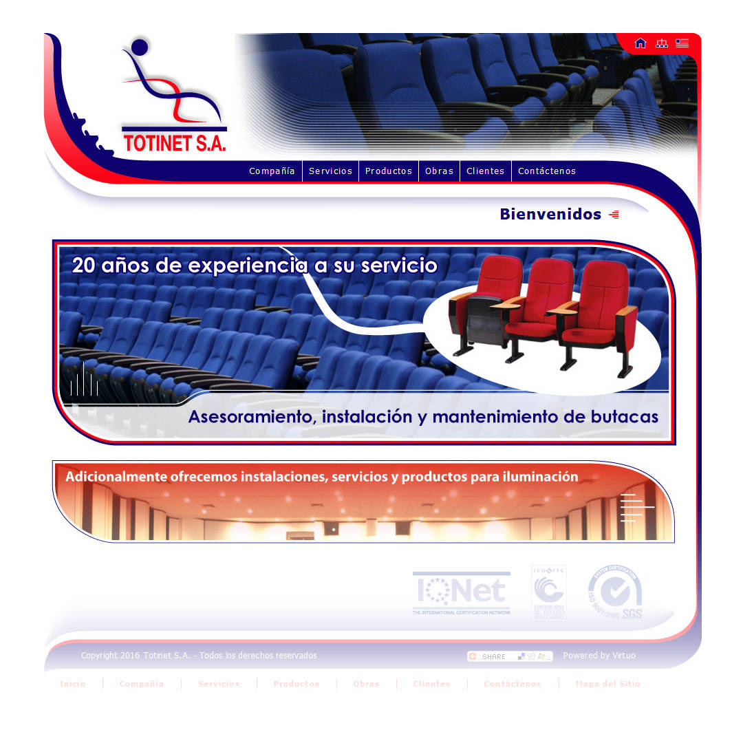 Diseño Web TopSeat - Totinet S.A.