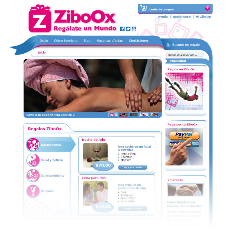 Diseño Web Ziboox