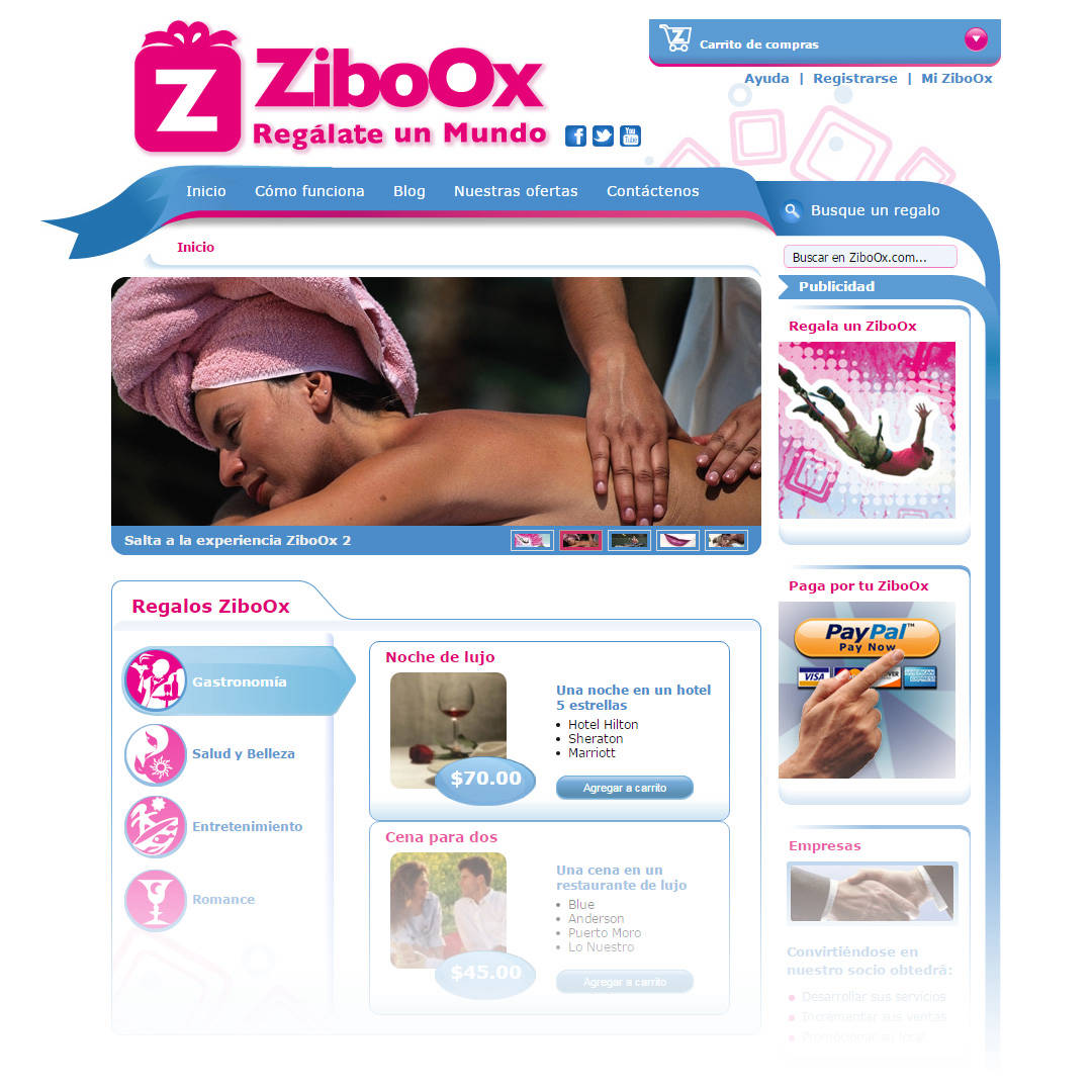 Diseño Web Ziboox